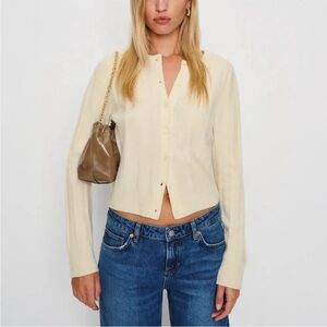 NWT Reformation Hannah Crew Cardigan